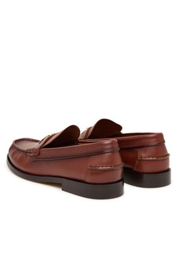 TOMMY HILFIGER - Tommy Hilfiger Mokasyny Hilfiger Penny Loafer Smooth Lth FW0FW09249 Brązowy. Kolor: brązowy. Materiał: skóra