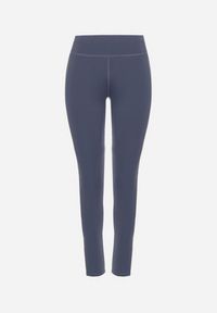 Born2be - Niebieskie Legginsy z Ozdobnymi Lampasami Janiaima. Okazja: na co dzień. Kolor: niebieski. Styl: casual #3