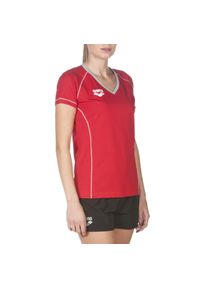 Koszulka damska Arena Team Line SS Tee. Kolor: czerwony. Materiał: materiał