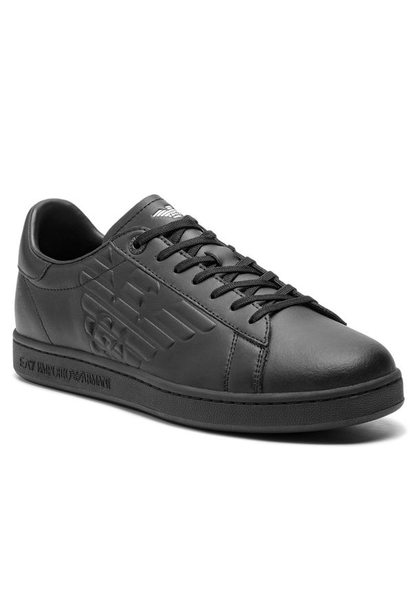 Sneakersy EA7 Emporio Armani - X8X001 XCC51 A083 Triple Black. Okazja: na co dzień. Kolor: czarny. Materiał: materiał, skóra ekologiczna, skóra. Szerokość cholewki: normalna. Styl: casual, elegancki, sportowy