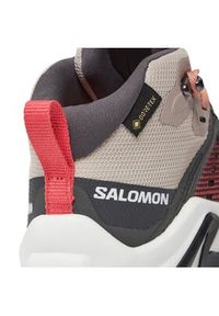 salomon - Salomon Trekkingi X Raise Mid GORE-TEX L47071500 Różowy. Kolor: szary. Materiał: materiał. Technologia: Gore-Tex. Sport: turystyka piesza #5