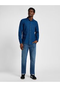 Lee - MĘSKA KOSZULA JEANSOWA LEE SURE SHIRT INKY BLUE 112355712 L66N008587. Materiał: jeans #4