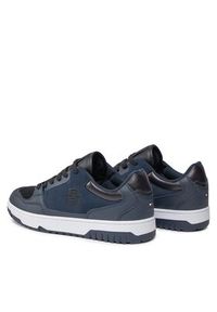 TOMMY HILFIGER - Tommy Hilfiger Sneakersy Th Basket Street Suede Mix FM0FM04873 Niebieski. Kolor: niebieski #4