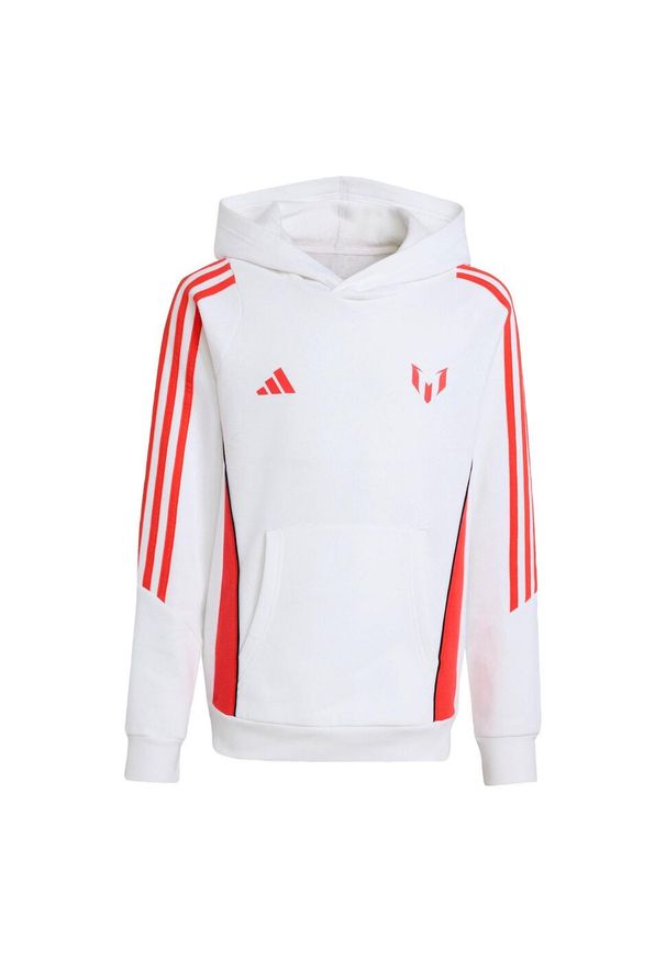 Adidas - Bluza z kapturem Messi Kids. Typ kołnierza: kaptur. Kolor: biały