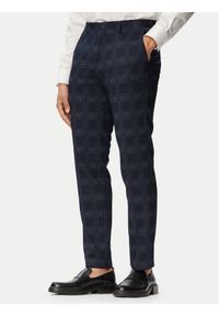 Hugo - HUGO Chinosy Hesten263X-H 50565367 Granatowy Slim Fit. Kolor: niebieski. Materiał: syntetyk #1