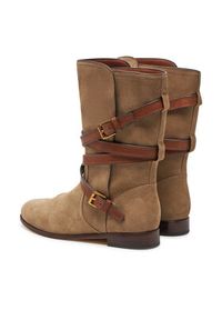 Lauren Ralph Lauren - LAUREN RALPH LAUREN Botki 802951233001 Brązowy. Kolor: brązowy. Materiał: zamsz, skóra #3