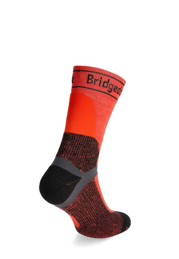 BRIDGEDALE - Skarpety rowerowe zimowe Bridgedale MTB Winter Weight T2 Merino Sport Boot. Kolor: pomarańczowy