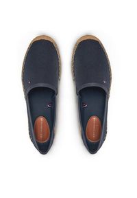 TOMMY HILFIGER - Tommy Hilfiger Espadryle Flag Canvas Espadrille FW0FW08541 Granatowy. Kolor: niebieski. Materiał: materiał