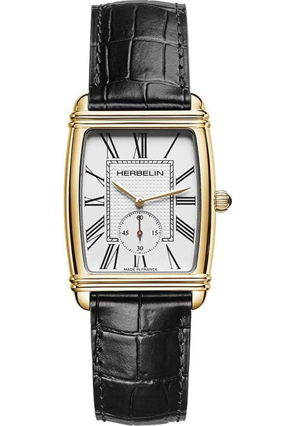 Zegarek Q&Q Zegarek męski Herbelin 10638P08 czarny. Kolor: czarny