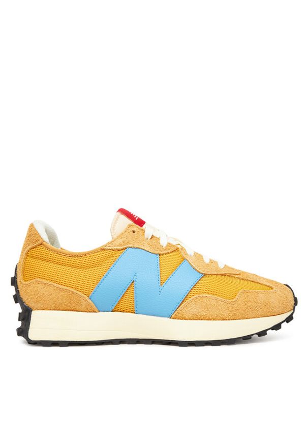 New Balance Sneakersy U327VSA Żółty. Kolor: żółty. Materiał: zamsz, skóra