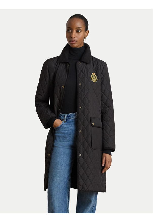 Lauren Ralph Lauren - LAUREN RALPH LAUREN Kurtka przejściowa Crested 3/4 Quilt 297P18059001 Czarny Regular Fit. Kolor: czarny. Materiał: syntetyk