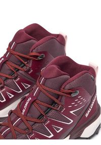 salomon - Salomon Trekkingi X Ultra 360 Edge Mid GORE-TEX L49223400 Bordowy. Kolor: czerwony. Materiał: materiał #4