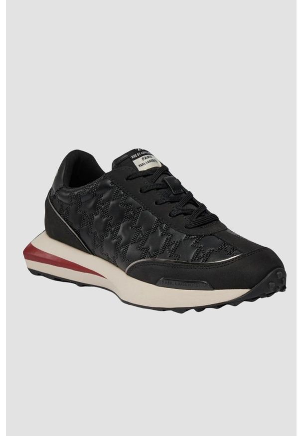 Karl Lagerfeld - KARL LAGERFELD Czarne sneakersy Zone Monogram Epoxy, Rozmiar 41. Kolor: czarny
