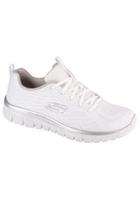 skechers - Buty do chodzenia damskie Skechers Get Connect. Zapięcie: sznurówki. Kolor: wielokolorowy, biały. Materiał: materiał. Szerokość cholewki: normalna. Sport: turystyka piesza