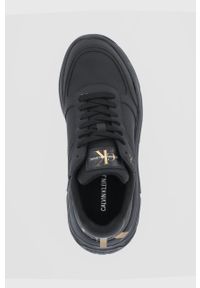 Calvin Klein Jeans Buty kolor czarny. Nosek buta: okrągły. Zapięcie: sznurówki. Kolor: czarny #3