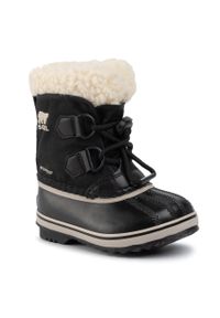 sorel - Śniegowce Sorel Childrens Yoot Pac Nylon NC1962 Black 010. Kolor: czarny. Materiał: materiał