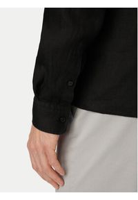 BOSS Koszula H-Liam 50556077 Czarny Regular Fit. Kolor: czarny. Materiał: len #5