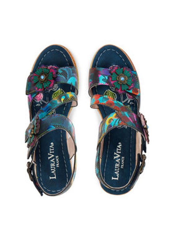 Laura Vita Sandały Ballon 22 Kolorowy. Materiał: skóra. Wzór: kolorowy