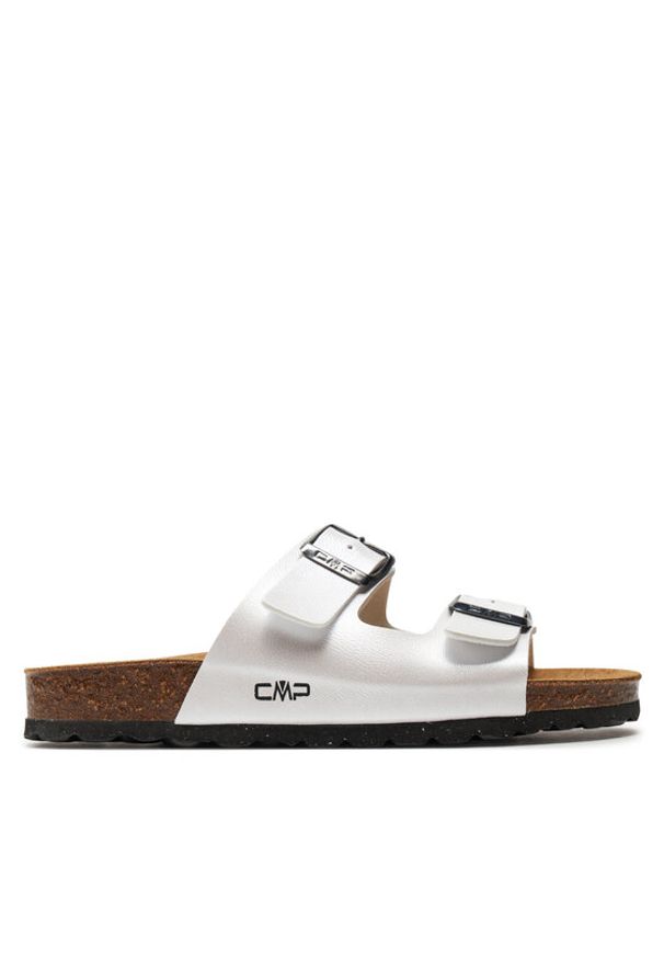CMP Klapki Eco Thalitha Wmn Slipper 3Q91016 Biały. Kolor: biały. Materiał: skóra