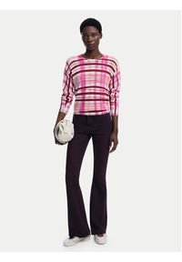 Desigual Sweter Noruega 25WWJF41 Czerwony Regular Fit. Kolor: czerwony. Materiał: wiskoza #5