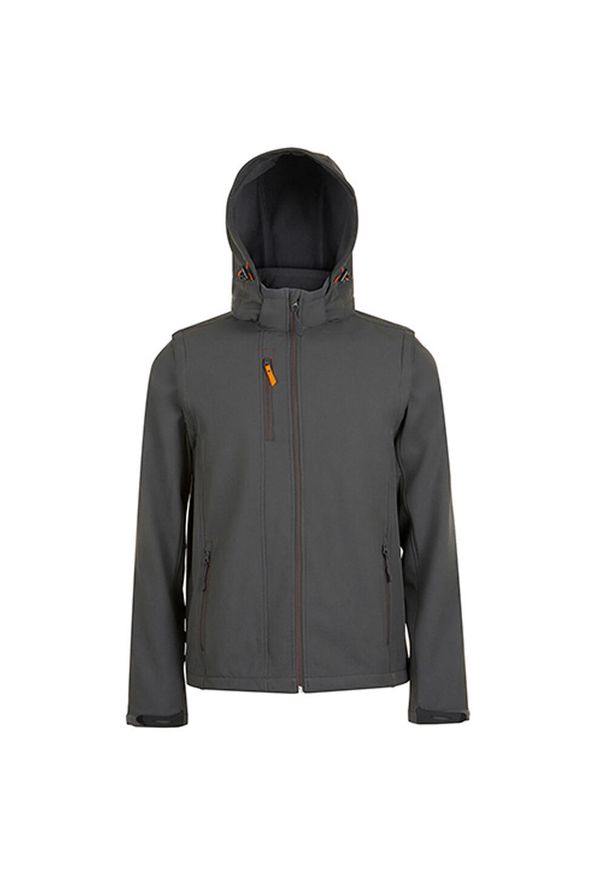 SOL'S - Kurtka Transformer Soft Shell Dla Dorosłych Unisex. Kolor: brązowy, wielokolorowy, szary. Sport: turystyka piesza