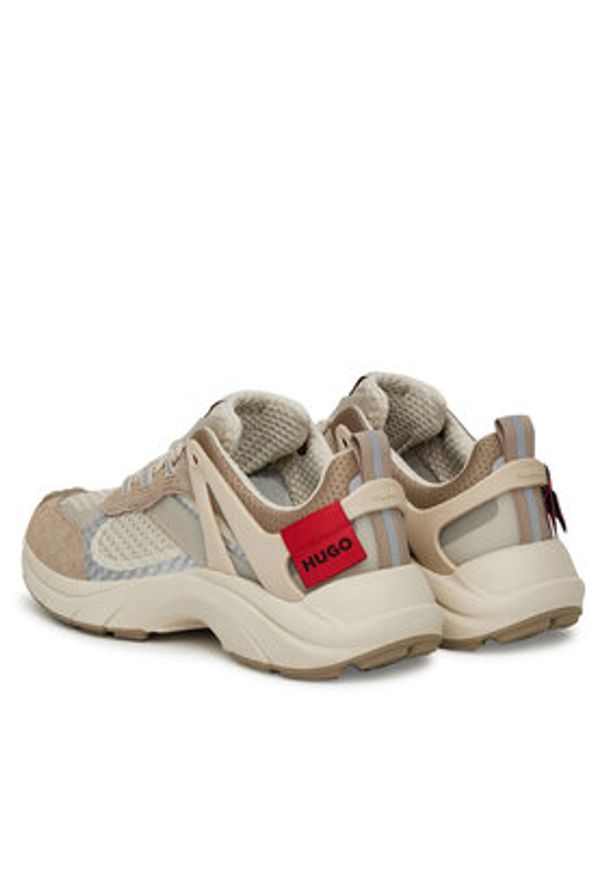 Hugo - HUGO Sneakersy GO2 50536259 Beżowy. Kolor: beżowy. Materiał: skóra, zamsz
