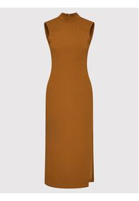 Rinascimento Sukienka codzienna CFC0018011002 Brązowy Slim Fit. Okazja: na co dzień. Kolor: brązowy. Materiał: syntetyk. Typ sukienki: proste. Styl: casual #5