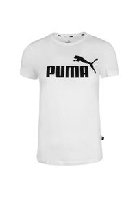 Puma - T-shirt Damski Logo ESS. Kolor: biały
