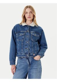 Guess Jeans Kurtka jeansowa W4BN64 D5CC3 Niebieski Regular Fit. Kolor: niebieski. Materiał: bawełna #1