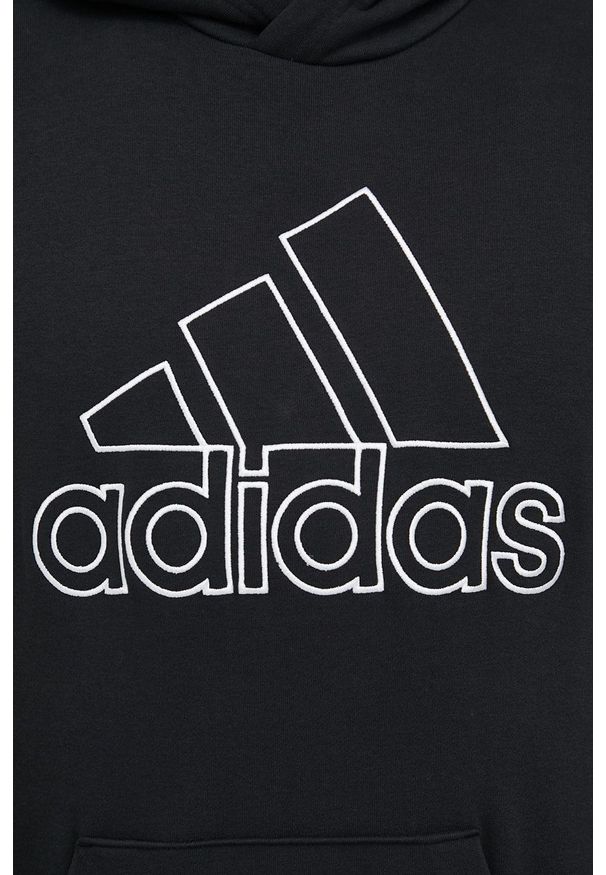 adidas Performance bluza męska kolor czarny z kapturem z aplikacją. Typ kołnierza: kaptur. Kolor: czarny. Materiał: materiał. Wzór: aplikacja