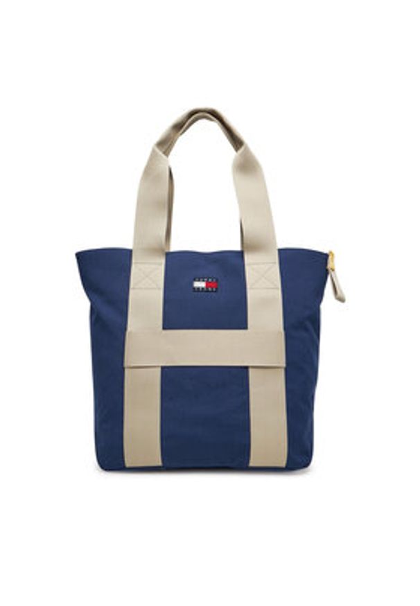 Tommy Jeans Torba Tjm Retro Cool Tote AM0AM13278 Granatowy. Kolor: niebieski. Materiał: materiał