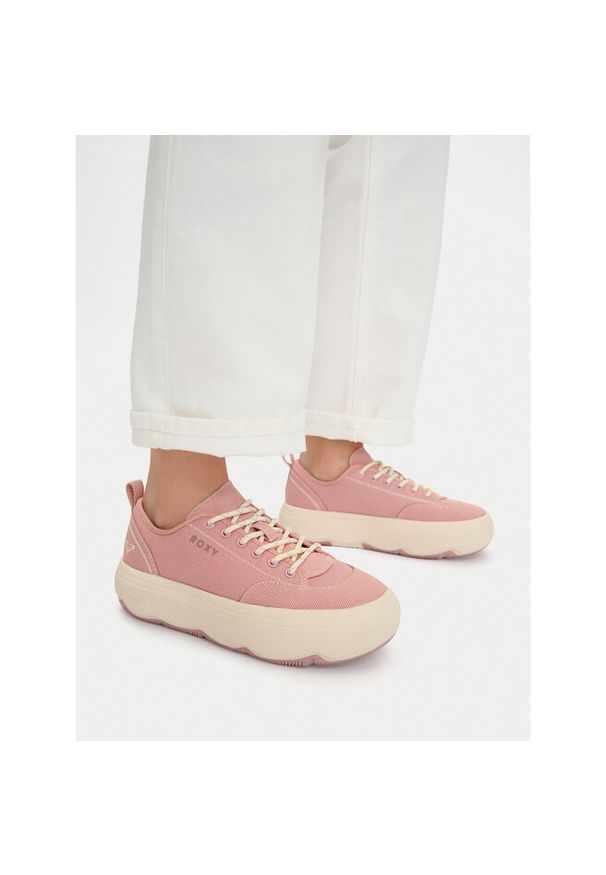 Sneakersy Roxy. Kolor: różowy