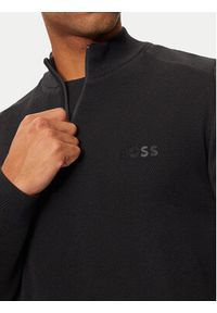 BOSS - Boss Sweter Zhine 50523154 Czarny Regular Fit. Kolor: czarny. Materiał: bawełna