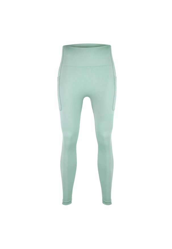 BESHAPED - Legginsy fitness damskie Beshaped Lift Me Up z kieszeniami. Kolor: zielony. Materiał: nylon. Sport: fitness