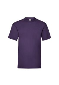 FRUIT OF THE LOOM - Męska Koszulka Valueweight. Kolor: fioletowy