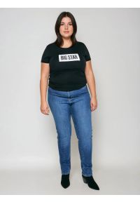 Big-Star - Koszulka damska z nadrukiem czarna Oneidasa 906. Kolor: czarny. Materiał: jeans. Wzór: nadruk. Styl: sportowy, klasyczny #4