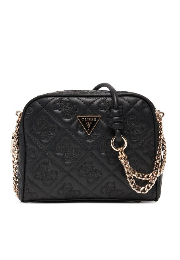 Guess Torebka Adelasia HWQL96 58140 Czarny. Kolor: czarny. Materiał: skórzane