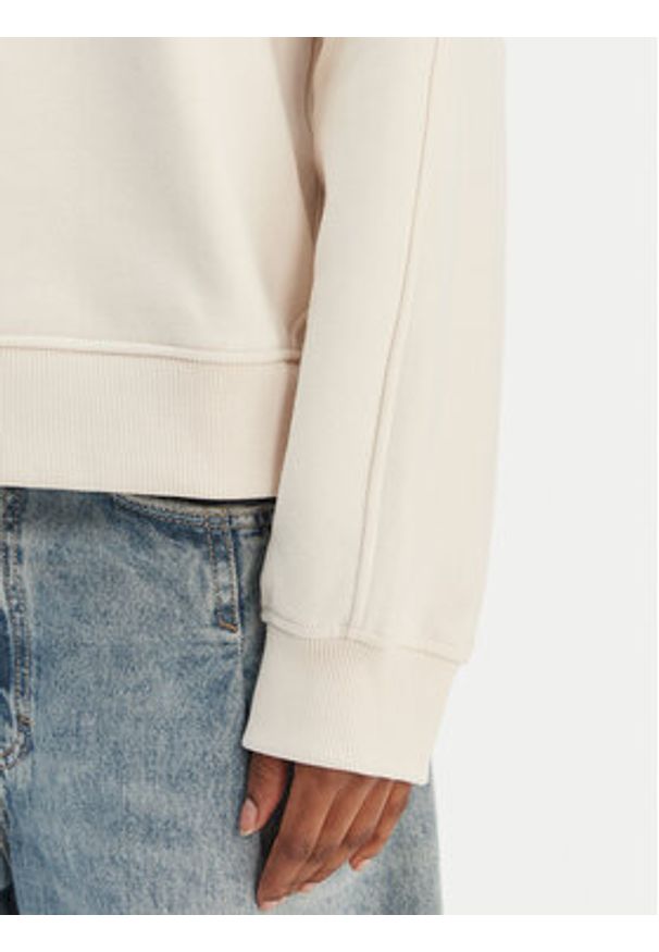 BOSS Bluza C Ever 50556999 Beżowy Oversize. Kolor: beżowy. Materiał: bawełna