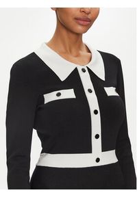 Morgan Sukienka dzianinowa 251-RMAVA Czarny Slim Fit. Kolor: czarny. Materiał: syntetyk, wiskoza #3