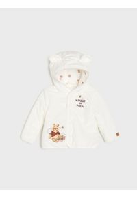 Sinsay - Kurtka z kapturem Winnie the Pooh - kremowy. Typ kołnierza: kaptur. Kolor: kremowy #1