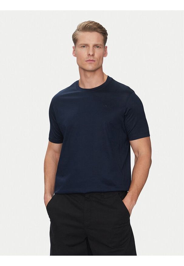 PAUL & SHARK - Paul&Shark T-Shirt 25411015 Granatowy Regular Fit. Kolor: niebieski. Materiał: bawełna