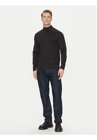 Calvin Klein Golf K10K111858 Czarny Regular Fit. Typ kołnierza: golf. Kolor: czarny. Materiał: bawełna