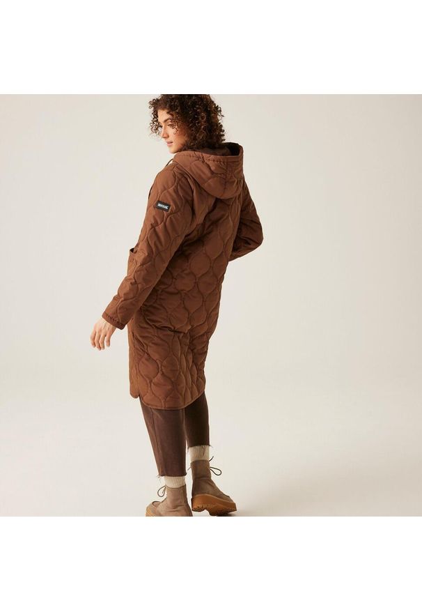 Regatta - Jaycee II damska turystyczna pikowana kurtka. Kolor: brązowy. Materiał: materiał, puch. Sport: turystyka piesza