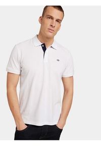 Tom Tailor Polo 1027713 Biały Regular Fit. Typ kołnierza: polo. Kolor: biały. Materiał: bawełna