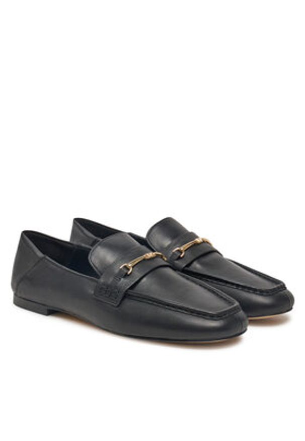 Michael Kors Mokasyny Lena Loafer 40R5LEFP1L Czarny. Kolor: czarny. Materiał: skóra