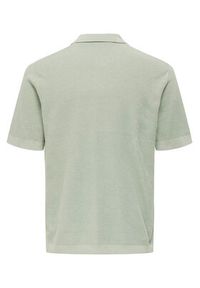 Only & Sons Polo Tony 22033571 Zielony Regular Fit. Typ kołnierza: polo. Kolor: zielony. Materiał: bawełna #8