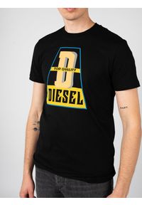 Diesel T-shirt "T-Diegor" | A10376-0GRAI | Mężczyzna | Czarny. Okazja: na co dzień. Kolor: czarny. Materiał: bawełna. Wzór: nadruk. Styl: klasyczny, elegancki, casual #5