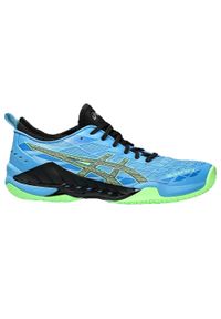 Buty do squasha męskie Asics Blast FF 3. Kolor: żółty, niebieski, wielokolorowy, zielony