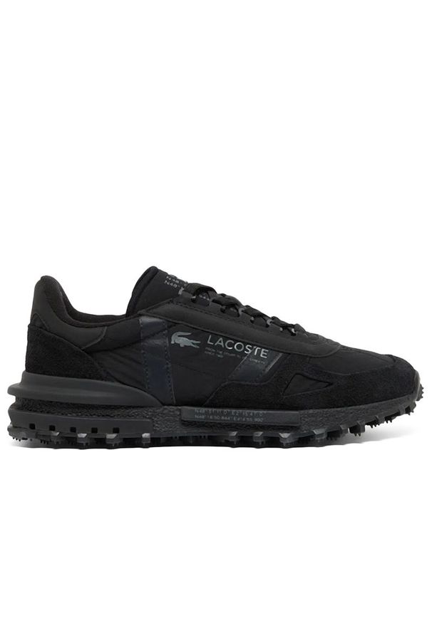 Buty Lacoste Elite Active 750SMA0078-02H - czarne. Zapięcie: sznurówki. Kolor: czarny. Materiał: guma, skóra, zamsz, materiał, syntetyk, nylon. Szerokość cholewki: normalna