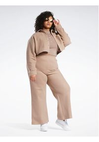 Reebok Spodnie dresowe Reebok Classics Reverse Fleece Wide Leg Joggers (Plus Size) IB4453 Brązowy. Kolekcja: plus size. Kolor: brązowy. Materiał: bawełna #2